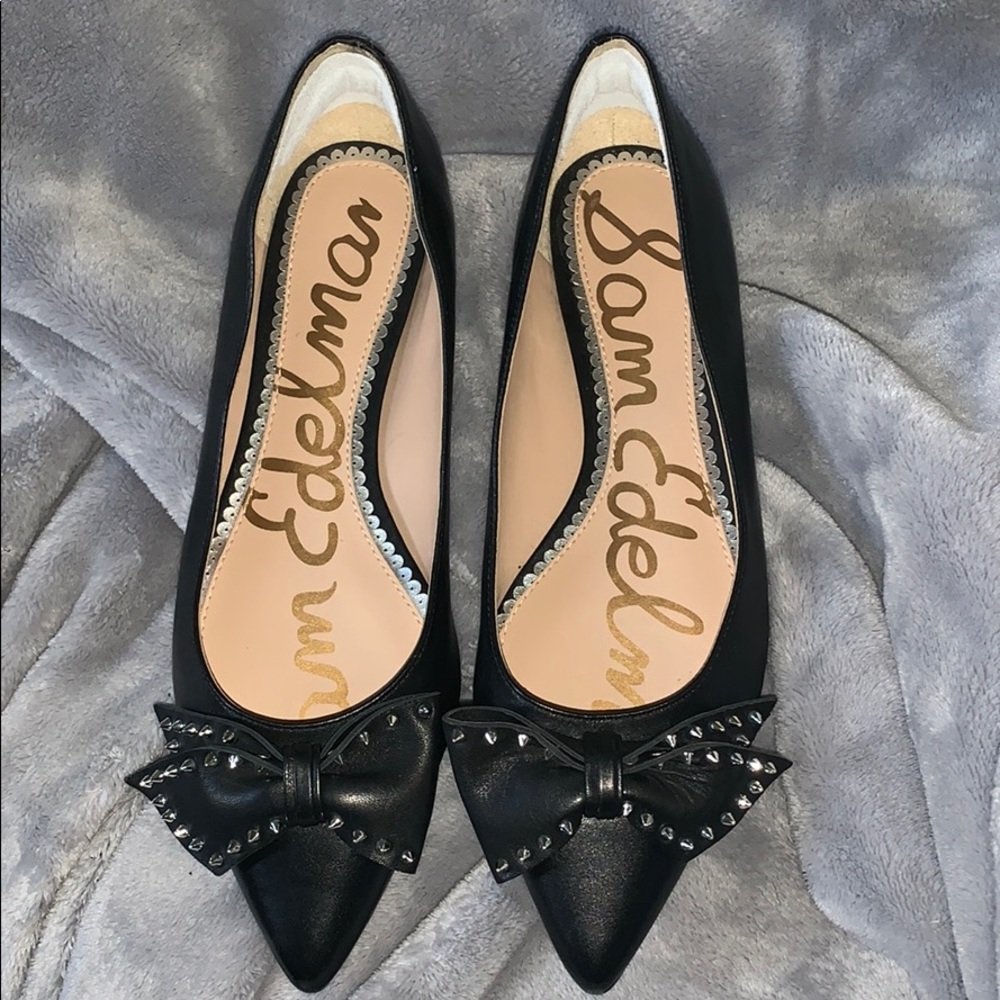 Sam Edelman “Raisa” black flats. EUC.